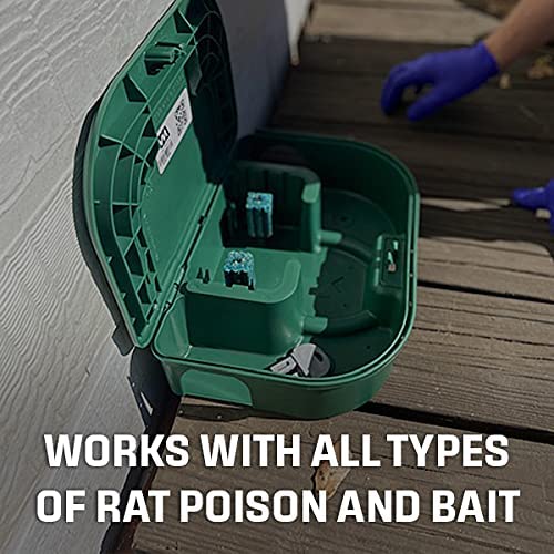 Exterminators Choice Green Bait Stations | Includes Two Large Bait Box ...